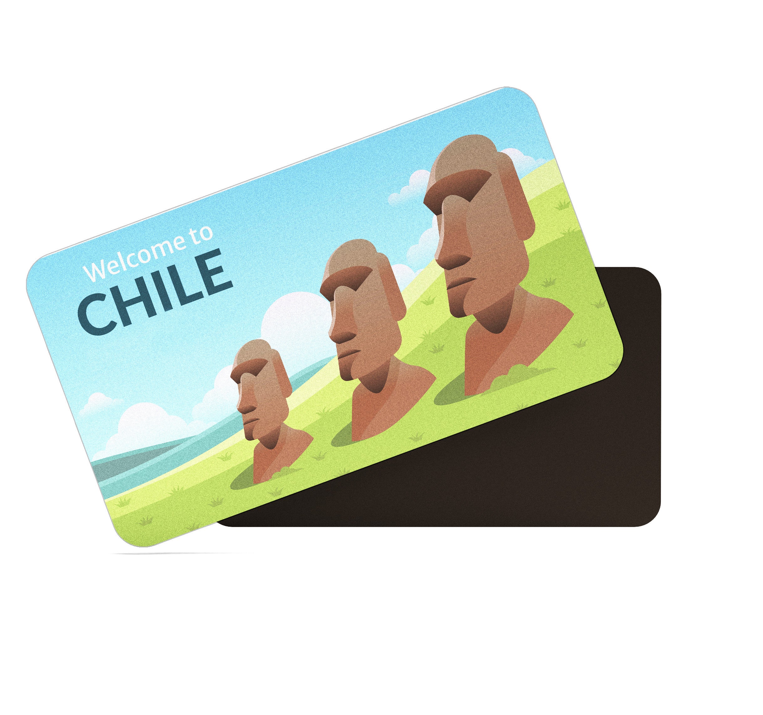 dhcrafts Rectangular Fridge Magnet Multicolor Chile D3 Design Pack of 1 (8.6cm x 5.4cm)